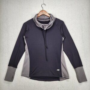 Marika Tek Dry Wik Performance Wear Long Sleeve Cowl Neck Active Top Pullover S